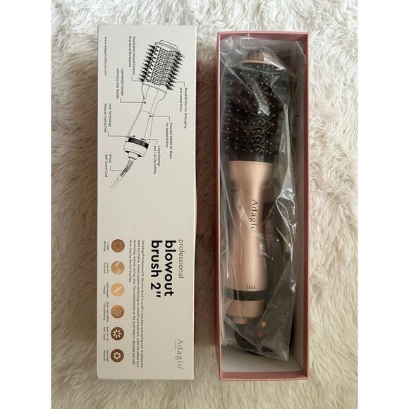 New Adagio California Blowout Brush 2” 2 in 1 Air Brush Styler - Picture 2 of 2